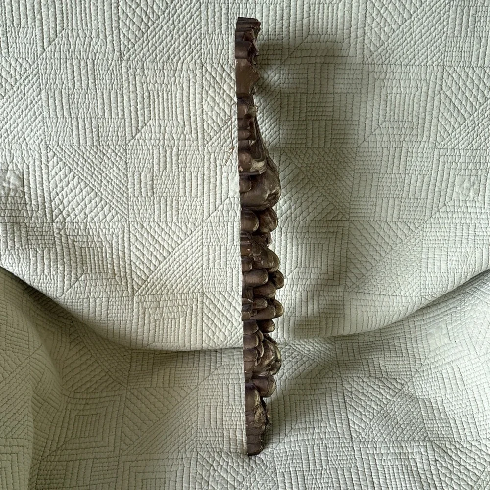 Vintage Syroco Gold Fruit Foliage Wall Plaque 16.25